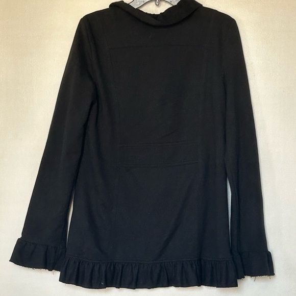 Kut From The Cloth NWOT Ruffle Black Cardigan Blazer- XL - Picture 2 of 3